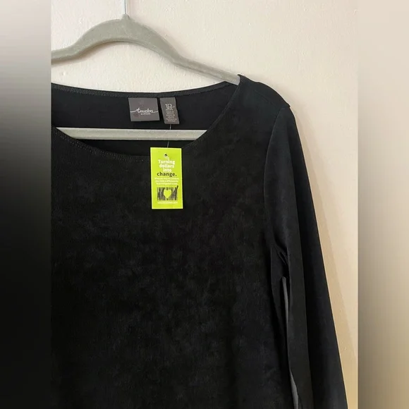 Black Chicos Travelers Collection Midi Dress NWT Women’s 1P/ 8 Petite - Picture 2 of 8